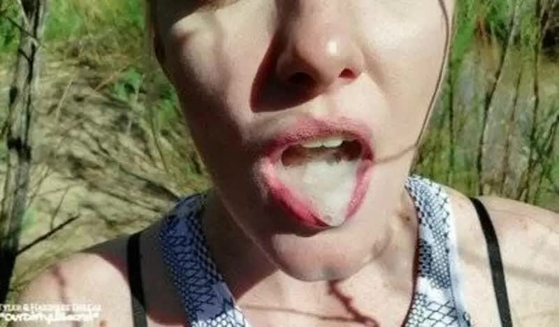 Ourdirtylilsecret Public Cum Drain Swallow Porn Video