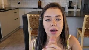 Freckled Babe Sucks Dick Until The Sperm Covers Her Whole Face Porn Video