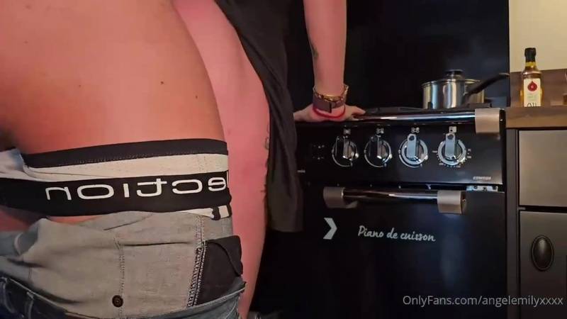 Angel Emily, Hot French Kitchen Fuck Porn Video